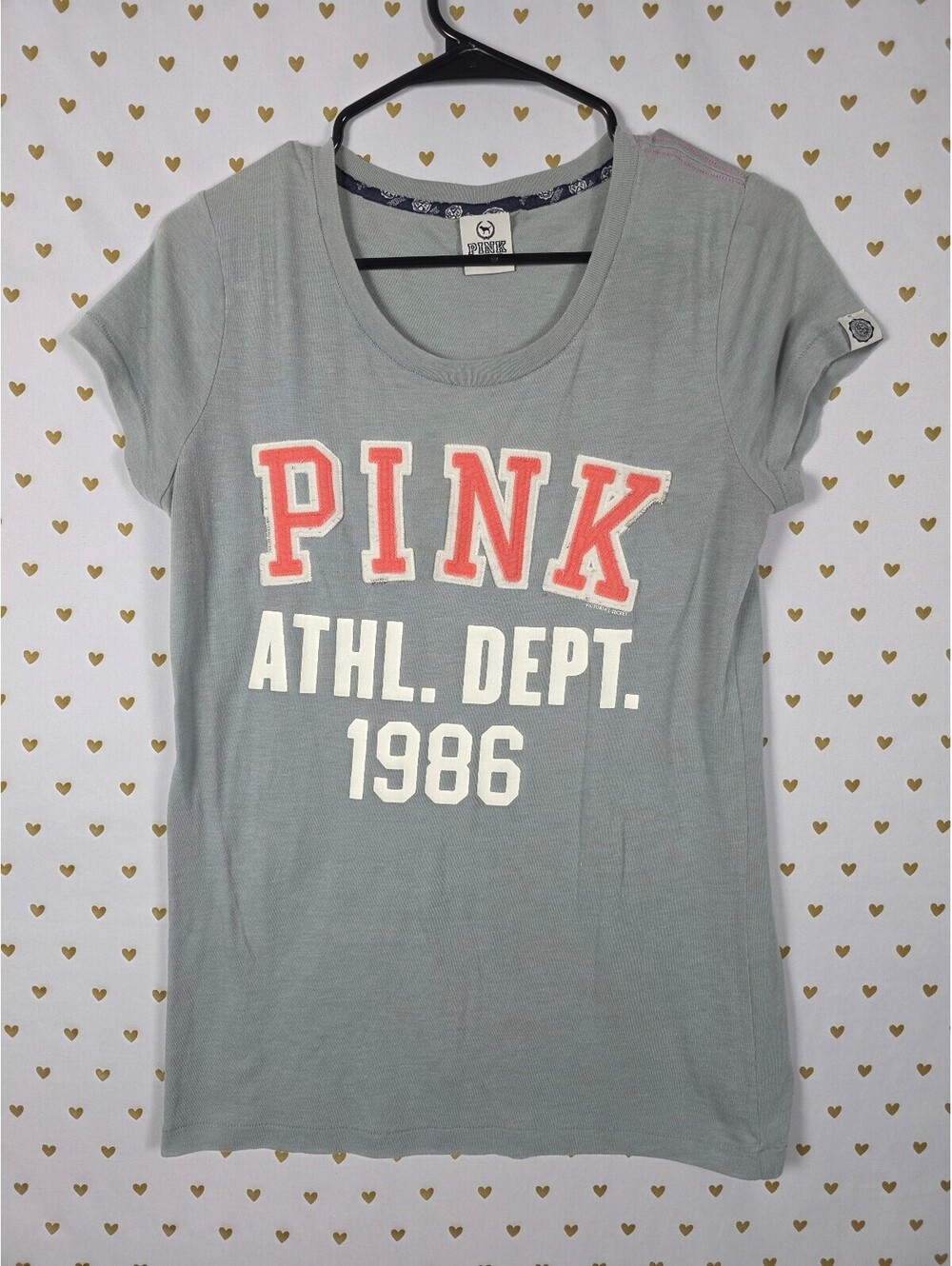 Victorias Secret PINK Vintage Y2k Athletic Dept Tee Shirt LARGE